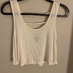 White Flowy Crop Top